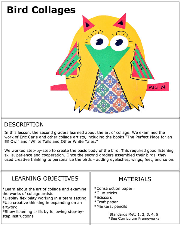 Second Grade - birdc