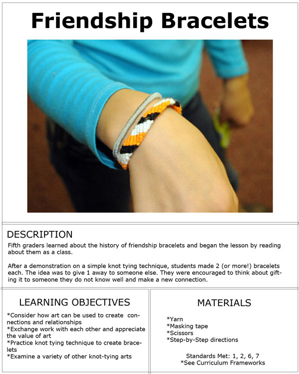 Fifth Grade - bracelets
