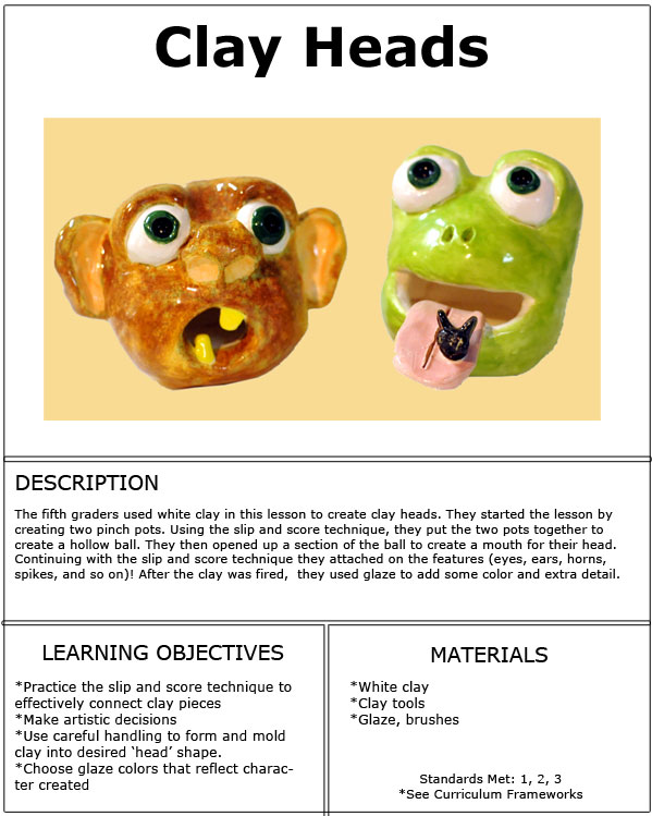 Fifth Grade - clayhead