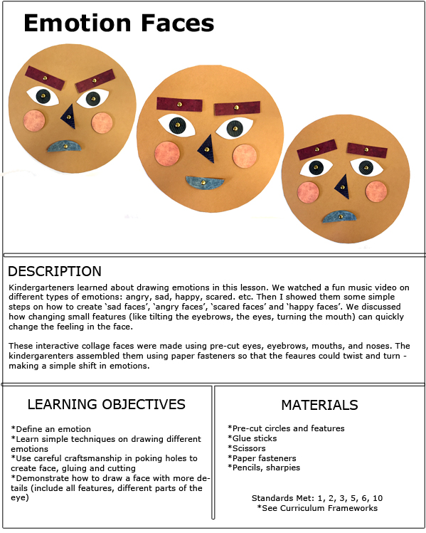 First Grade - emotions