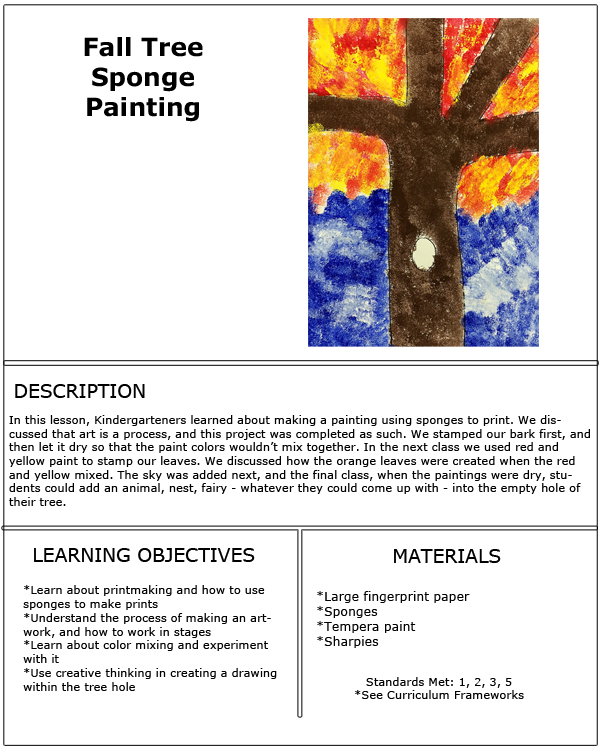 Kindergarten- fall tree