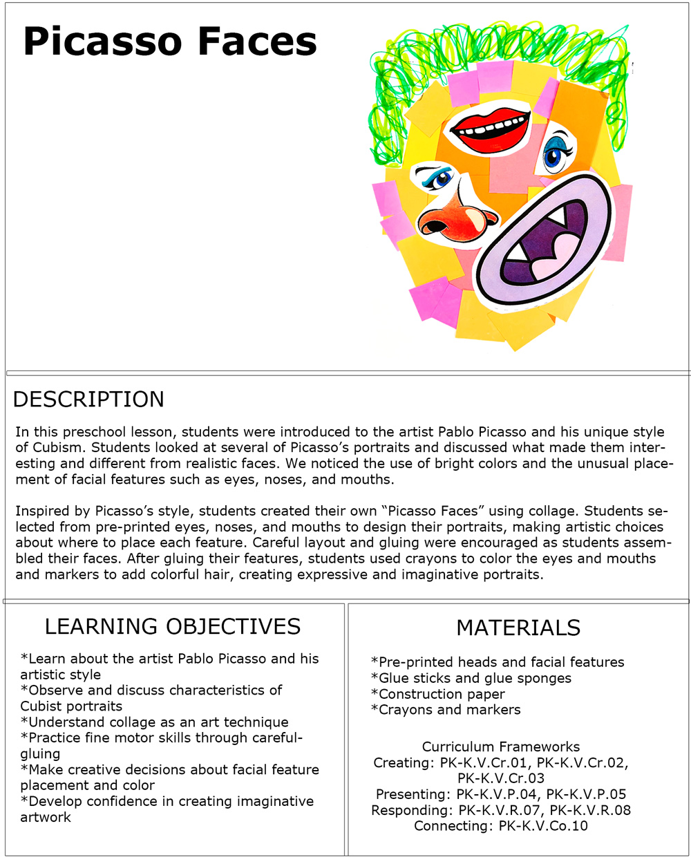 Kindergarten- picasso