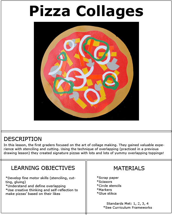 First Grade - pizza