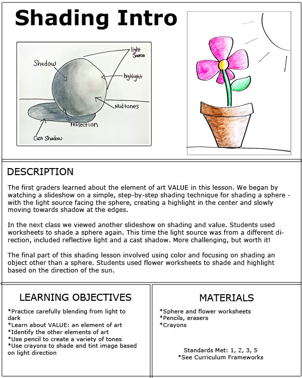 Second Grade - shading