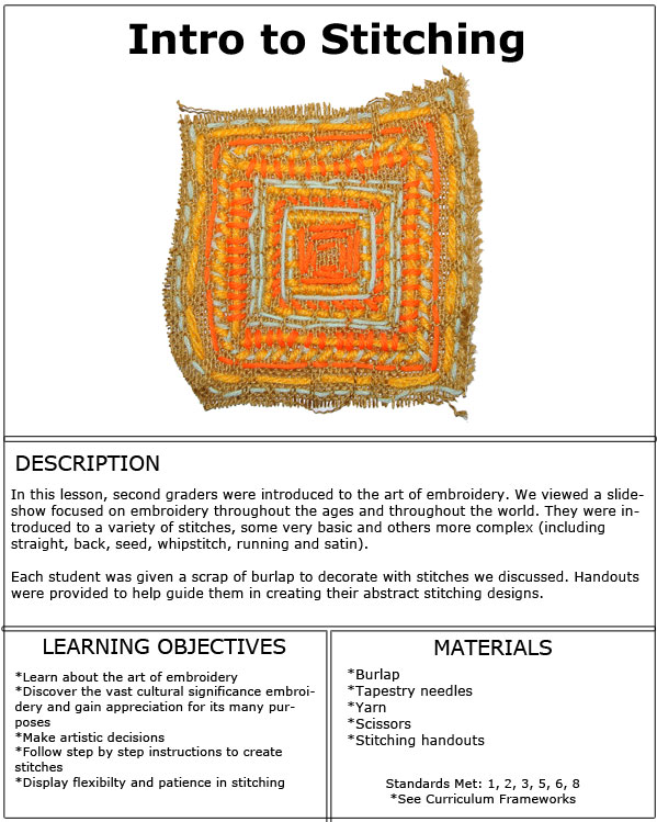 Second Grade - stitch