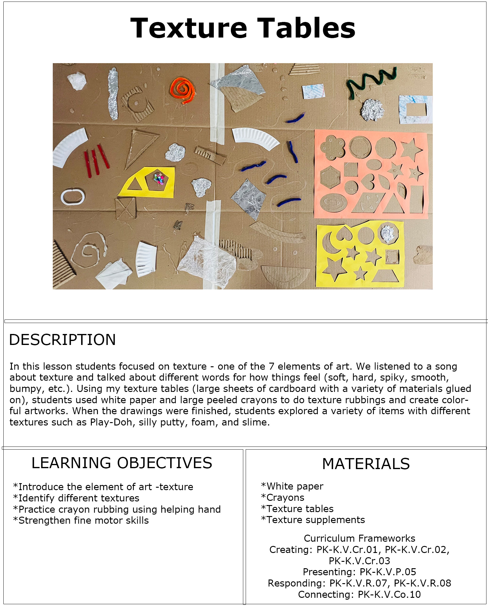 Kindergarten- texture